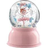 Djeco Snøkule m. Lys - 14 cm - Rosa m. Ballerina - - OneSize - Snøkule