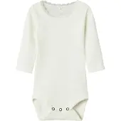 Name it Body I/e - Rib - Noos - NbfKab - Cloud Danser m. Blond - - 1 år (80) - Langermet Body