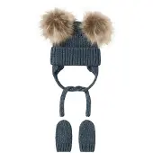 Name it Sett - Lue/Votter - Strikk - NbnMora - Fortryllet - - 40-44 cm - Lue