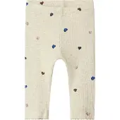 Name it Leggings - Rib - Noos - NbfNutti - Peyote Melange m. Hje - - 56 - Leggings