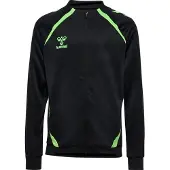 Hummel Cardigan - hmlLead 2.0 Track - Svart/Green Gekko - - 6 år (116) - Cardigan