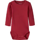 Name it Body I/e - Rib - NbfRosally - Jester Red m. Glitter - - 62 - Langermet Body
