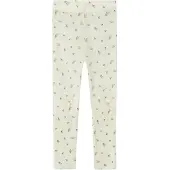 Name it Leggings - Ull - Noos - NmfWang - Snow White/Small flyt - - 2 år (92) - Leggings - Ull