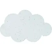 Done by Deer Dekkebrikke - Silikon - Sky - Confetti Blue - - OneSize - Dekkebrikke