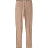Lil´ Atelier Lil' Atelier Leggings - Rib - Viskose/Økologisk bomull - NmfBabe - - 6 år (116) - Leggings