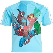 Adidas T-skjorte - LK MRVL SM T - Brcyan/Hvit/Multic - - 2 år (92) - T-skjorte