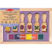 Melissa & Doug Stempelsett - 6 stk. - Tre - - OneSize - Kreativt leker