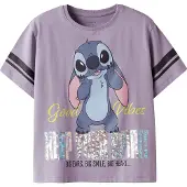 Name it T-skjorte - NkfDymi - Stitch - Lavender Grå - - 7-8 år (122-128) - T-skjorte