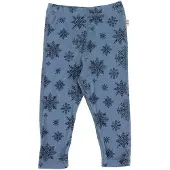 Joha Merino Ull Leggings Snowflake Blue (120 / 6-7 år)