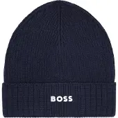BOSS Lue - Strikk - Navy - - 56 cm - Lue