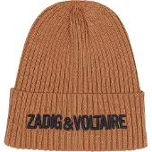 Zadig & Voltaire Lue - Strikk - Sand - - 56 cm - Lue