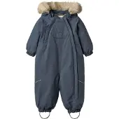 Wheat Vinterdress - Nickie - Greyblue - - 2 år (92) - Vinterdress