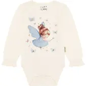 Hust and Claire Body I/e - HCBritt Baby Fairy - Ivory - - 2 år (92) - Langermet Body