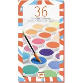 Djeco Vannfarger - 36 Farger - - OneSize - Fargesett
