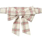 Wheat Bow Waist Sonja Eggshell Check