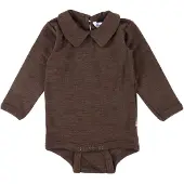 Joha Body I/e - Ull - Krage - Mørkebrun - - 100 - Langermet Body