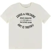 Zadig & Voltaire T-skjorte - Off White m. Trykk - - 14 år (164) - T-skjorte
