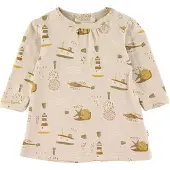 Joha Kjole - Lys Beige m. Trykk - - 60 - Kjole
