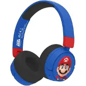 OTL TECHNOLOGIES Hodetelefoner - Super Mario - On-Ear Kids - Trådløs - Blå/R - - OneSize - Hodetelefon