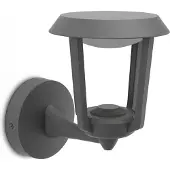 Philips utendørs LED-vegglampe Nuvy, antrasitt, metall, IP44