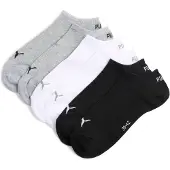 Puma Sneaker Socks Unisex (3-pack), Clothing, Grey/White/Black, 43-46