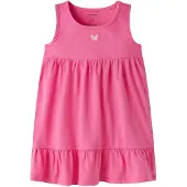 Name it Kjole - NmfVictoria - Strawberry Månen/Sløyfe Broderi - - 2 år (92) - Kjole