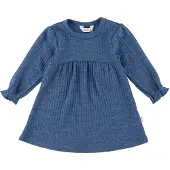 Joha Kjole - Ull - Denim Blå - - 70 - Kjole