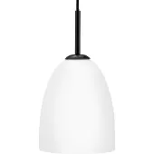 Dyberg Larsen Jazz pendellampe opal/svart 18 cm