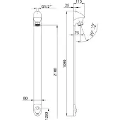 Rada DL400SE/REF.27400 dusjpanel med 1/2 tilkobling
