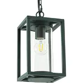 LUCANDE utendørs pendellampe Ferda, grønn, IP44, glass, E27