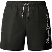 Pepe Jeans for man. PMB100006 Logo swimming costume black (S), Beachwear, Polyester