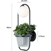 LINDBY Orna vegglampe 1 lyskilde blomsterkurv