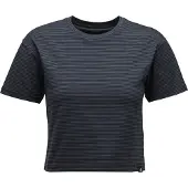 Black Diamond Stripe Crop Kortarmet T-skjorte