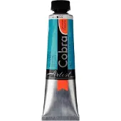 Cobra Artist Water-Mixable Oil Colour Tube Turquoise Blue 522