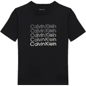 Calvin Klein Jeans Stacked Logo Kortarmet T-skjorte