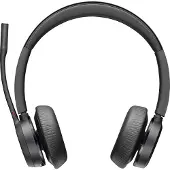 HP Poly Poly Voyager 4320 - Voyager 4300 series - hodesett - on-ear - Bluetooth - trådløs, kablet - USB-C - svart - Certified for Microsoft Teams, Zoom ...