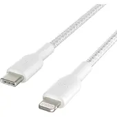 Belkin BoostCharge USB-C to Lightning Cable - Braided - 2m - White