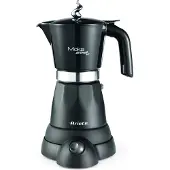 Ariete 1368/01, Elektrisk mokkakanne, Malt kaffe, 480 W, Svart