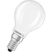Osram LED-pære dråpeformet, E14, 3,4 W, matt 2700 K dimbar