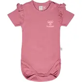 Hummel Talya Ruffle Body S/S Mesa Rose (68 / 6 mnd)