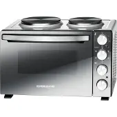 Rommelsbacher KM 3300 - Elektrisk ovn med varmeplater - konveksjon - 30 liter - 3.3 kW - silver/mirror glass