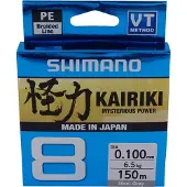 Shimano Line Kairiki 8 150m 0.19mm 12.0kg Steel Gray
