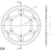 Supersprox Stealth 51d Rst808x51gld Bakre Tannhjul