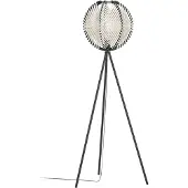 Eglo WAVERTON gulvlampe H1430 E27 sort/tre/hvit