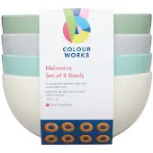 Colourworks Klassisk Melaminbolle-sett 4 Enheter