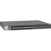 Netgear M4300-24X24F - Switch - L3 - Styrt - 24 x 10/100/1000/10000 + 24 x 10 Gigabit SFP+ - front til bakside-luftflyt - rackmonterbar