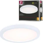 Paulmann LED-panel Atria Shine, Ø19 cm, hvit, IP44, 3000 K, på/av