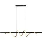 JUST LIGHT . Emanda Hengelampe, jern, svart messing