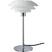 Dyberg Larsen DL31 bordlampe glass-skjerm krom