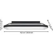 Eglo LED-taklampe Codriales i svart
